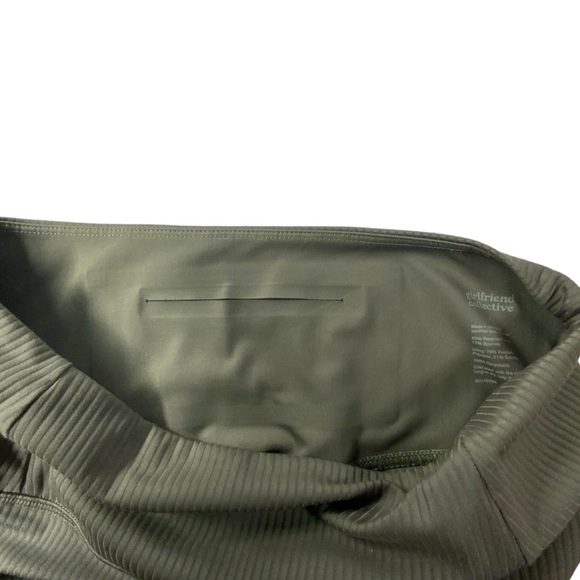 Girlfriend Collective Cypress Green Ribbed Compressive Leggings - Picture 5 of 6